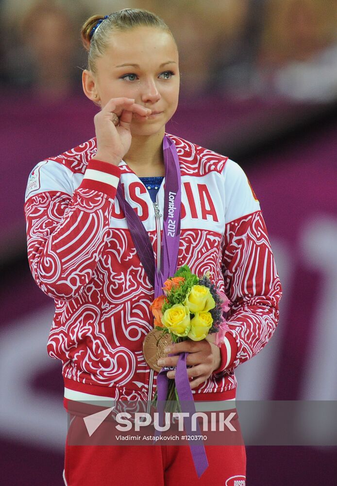 Olympics 2012 Women's Gymnastics. Vault