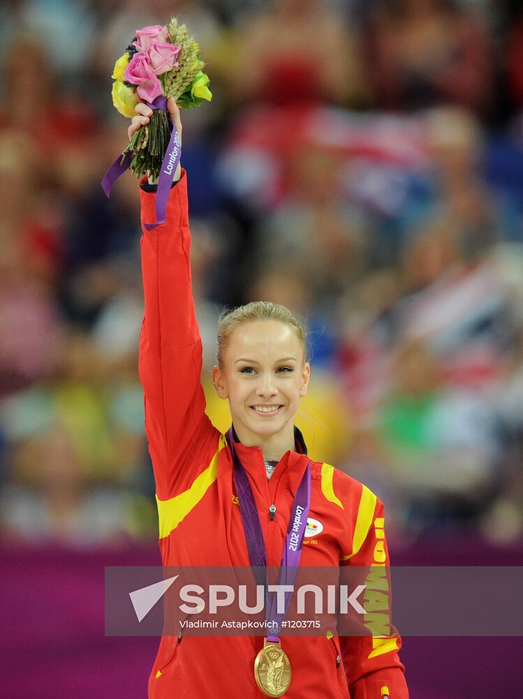 Olympics 2012 Women's Gymnastics. Vault