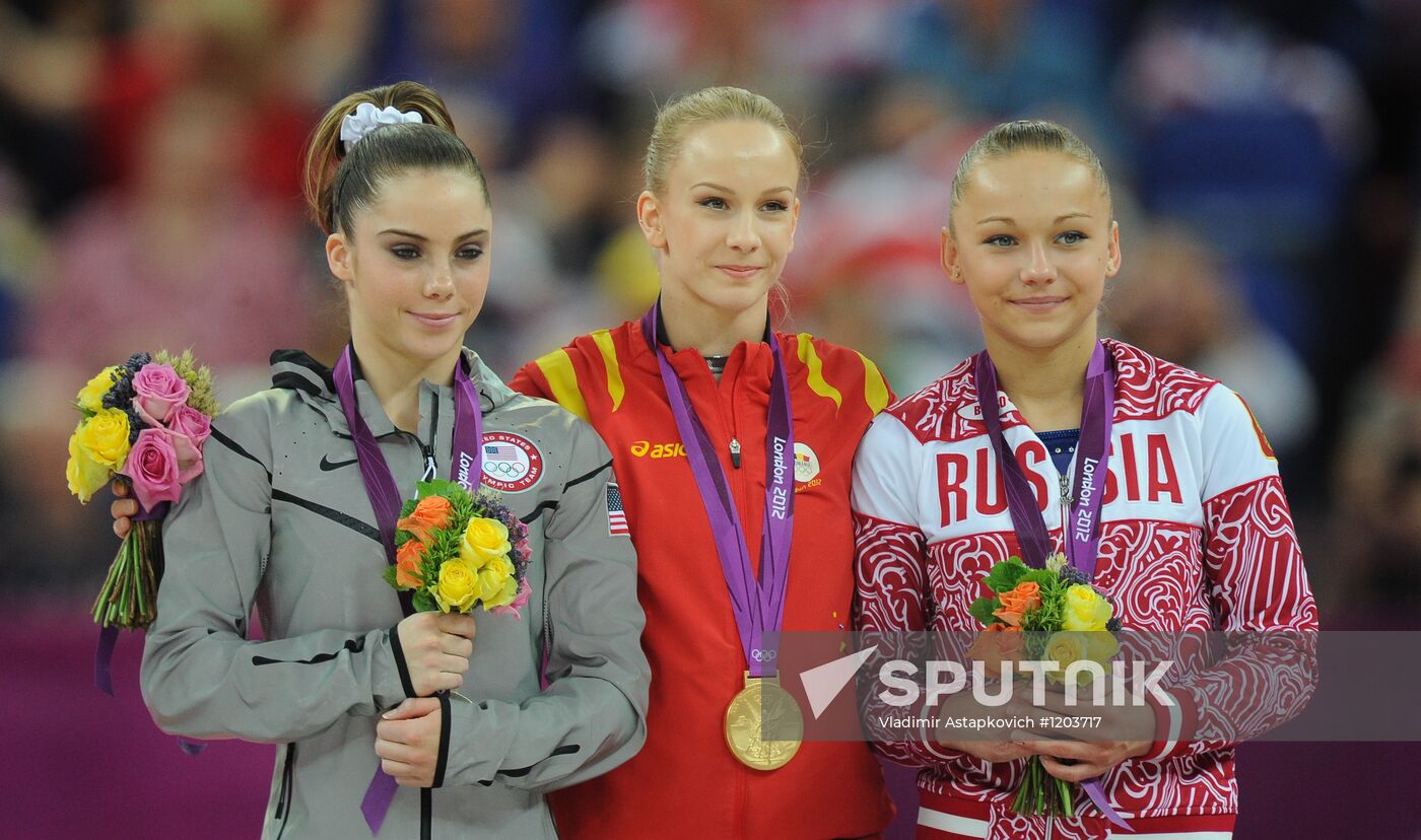 Olympics 2012 Women's Gymnastics. Vault