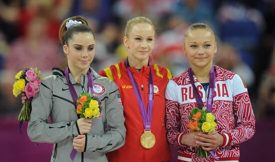 Olympics 2012 Women's Gymnastics. Vault