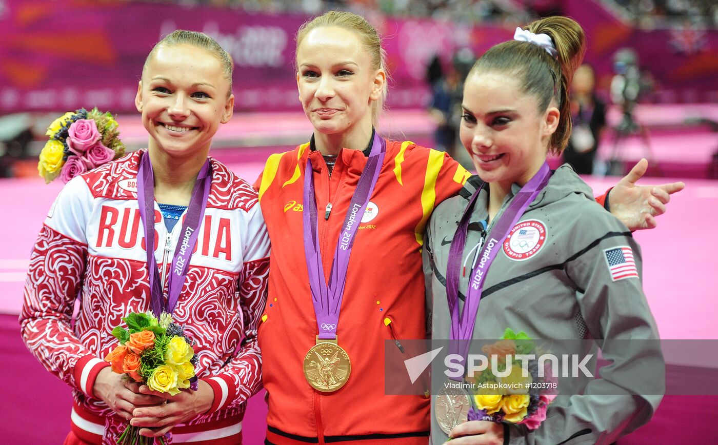 Olympics 2012 Women's Gymnastics. Vault