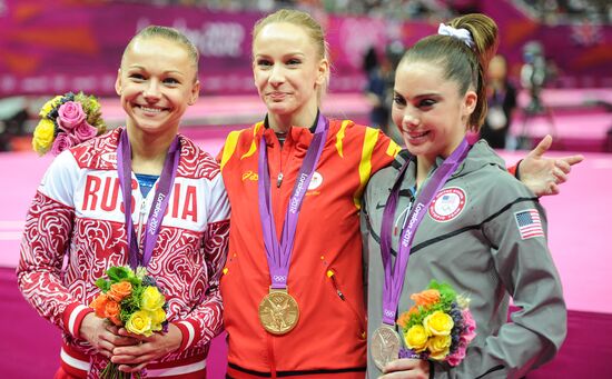 Olympics 2012 Women's Gymnastics. Vault