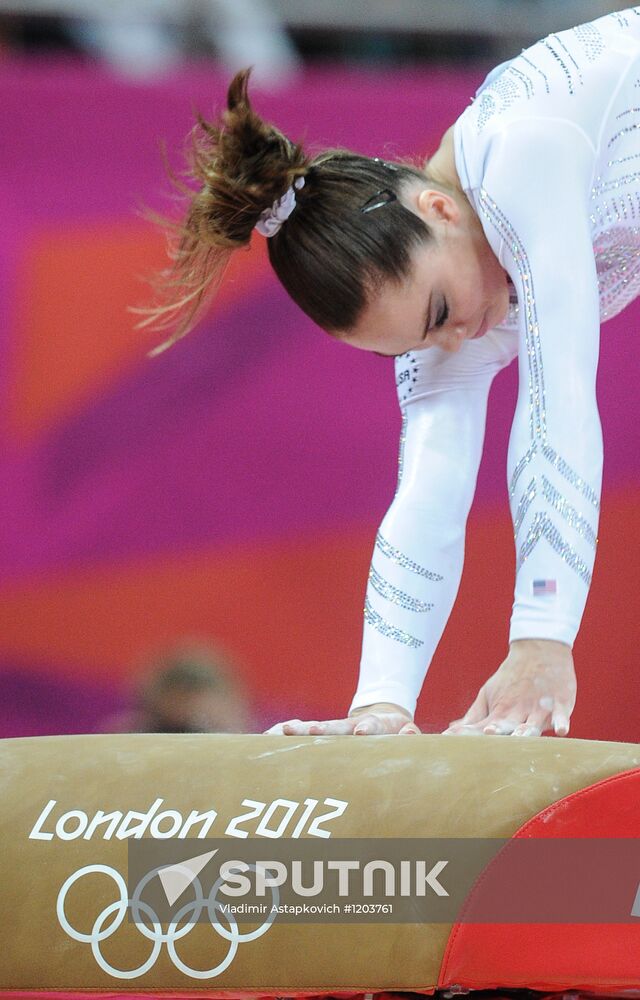 2012 Olympics. Women's Gymnastics. Vault