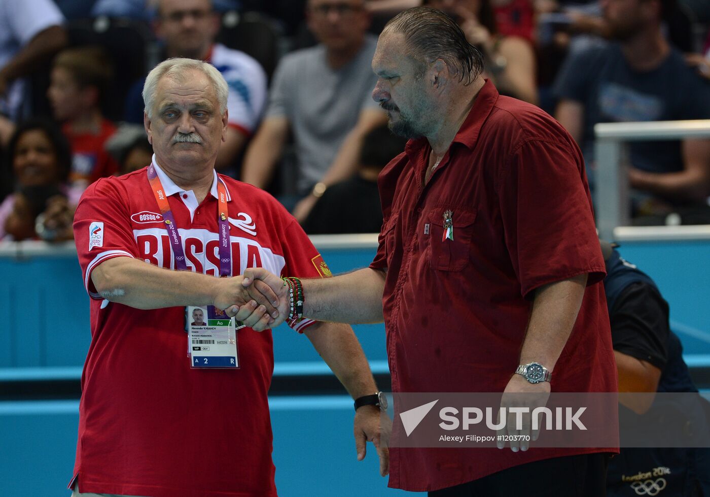 London 2012 Olympics. Water polo. Hungary vs. Russia