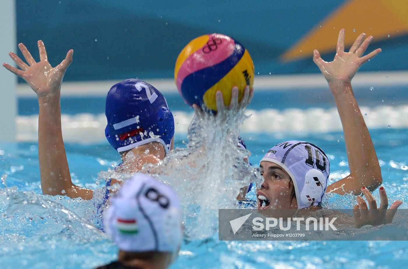 London 2012 Olympics. Water polo. Hungary vs. Russia