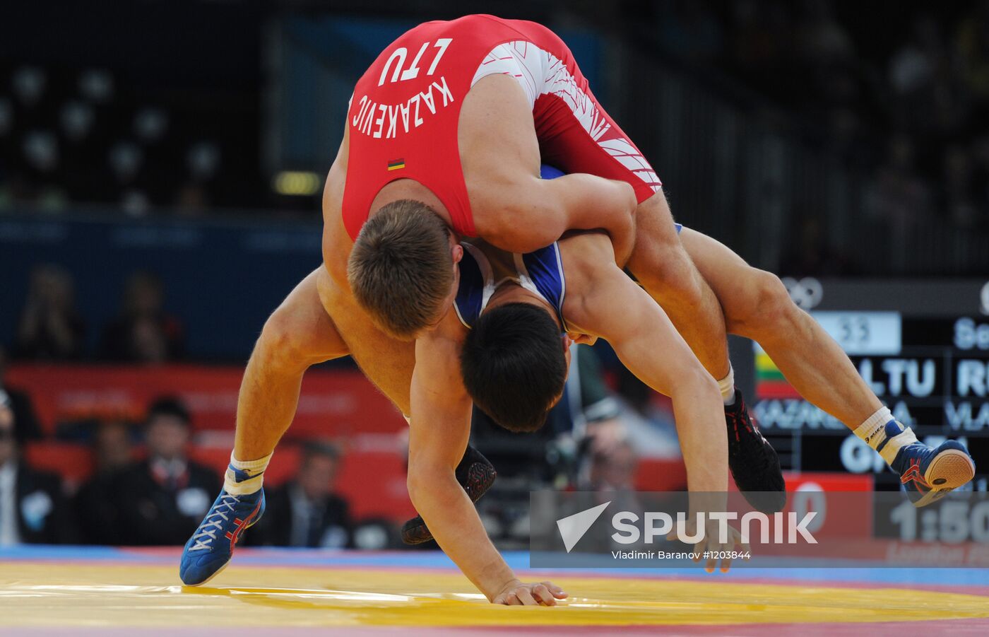 2012 Olympics. Greco-Roman wrestling. Day one