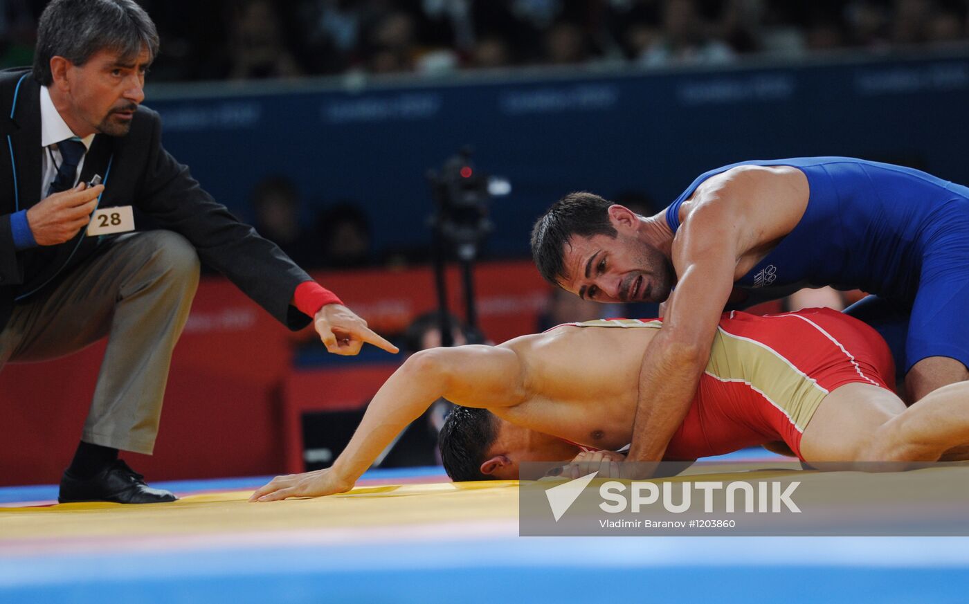 2012 Olympics. Greco-Roman wrestling. Day one