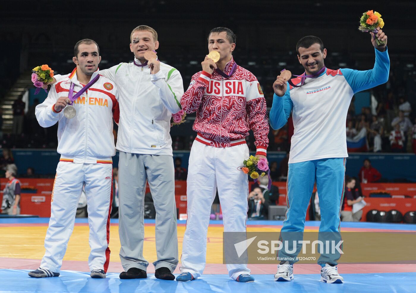 2012 Olympics. Greco-Roman wrestling. Day one