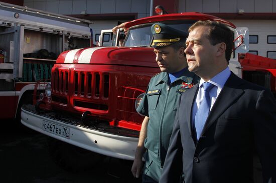 D.Medvedev's working visit to Siberian Federal District. Tomsk