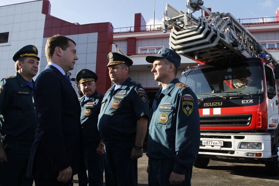 D.Medvedev's working visit to Siberian Federal District. Tomsk