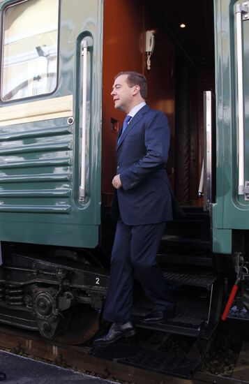 D.Medvedev's working visit to Siberian Federal District. Tomsk