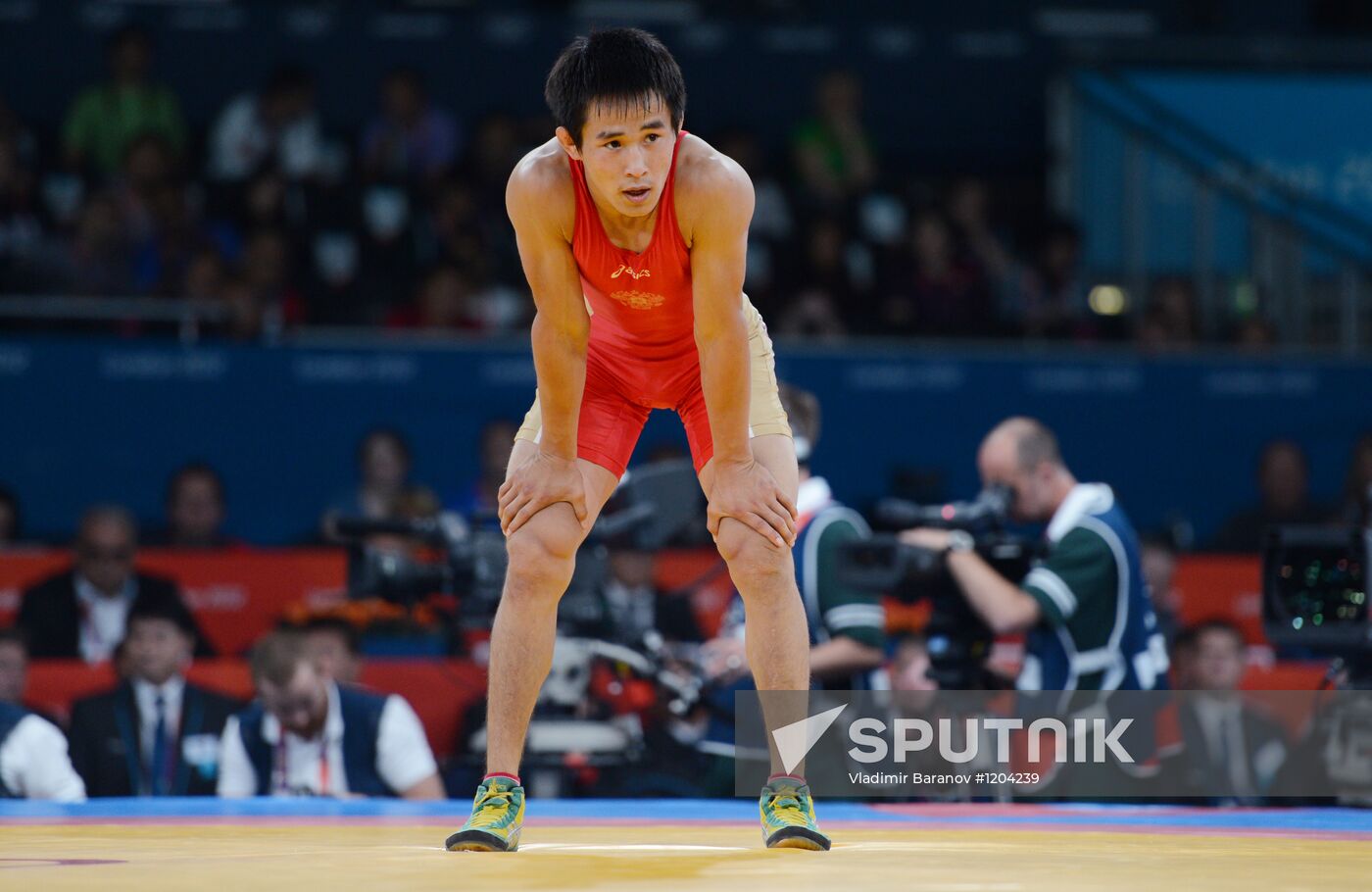 2012 Summer Olympics. Greco-Roman wrestling. Day 1