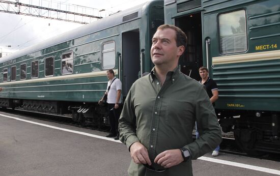 Dmitry Medvedev on working visit to Siberia. Day Two