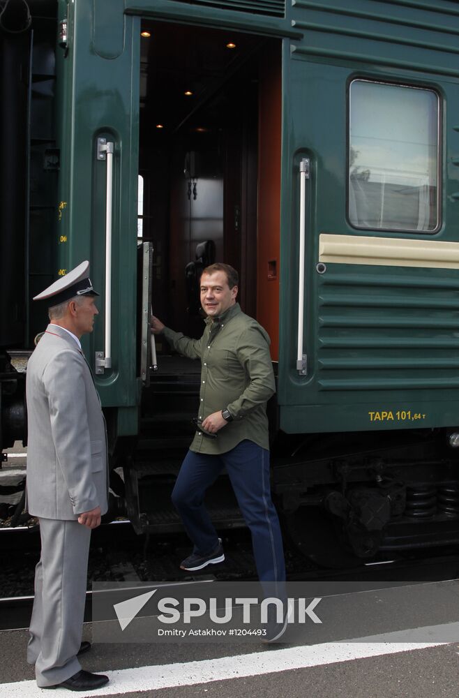 Dmitry Medvedev on working visit to Siberia. Day Two