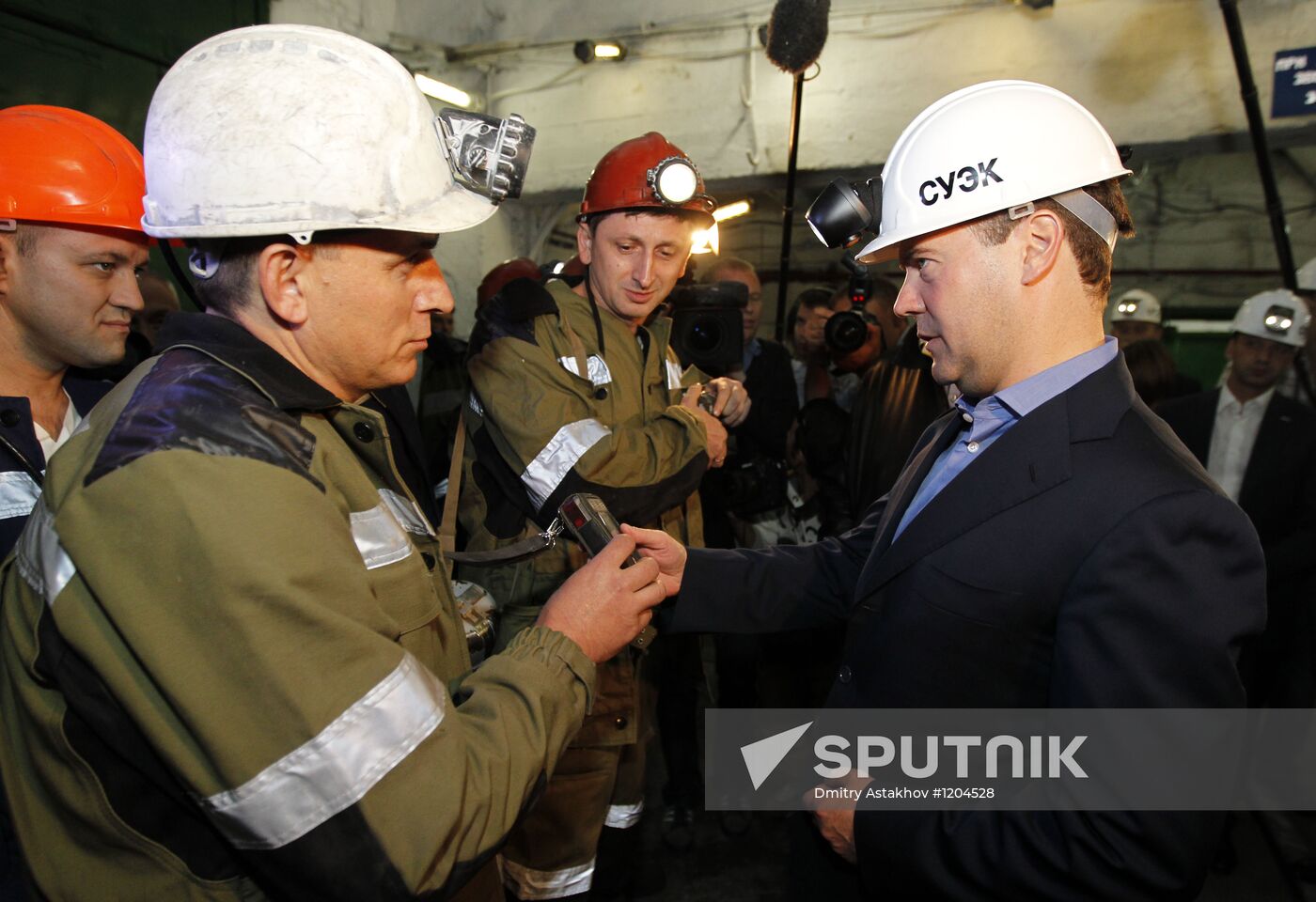 Dmitry Medvedev's working visit to Siberia. Leninsk-Kuznetsky
