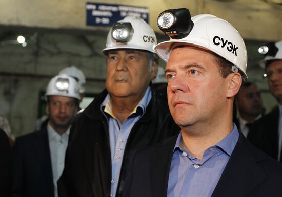 Dmitry Medvedev's working visit to Siberia. Leninsk-Kuznetsky