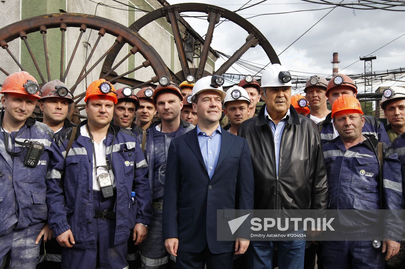 Dmitry Medvedev's working visit to Siberia. Leninsk-Kuznetsky