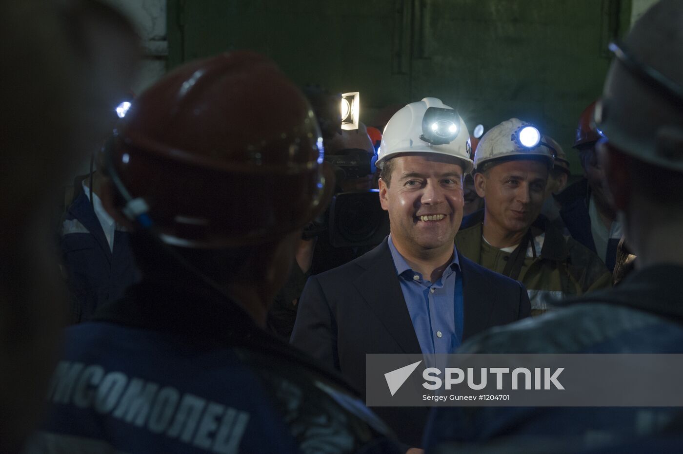 Dmitry Medvedev's working visit to Siberia. Kuznetsk basin