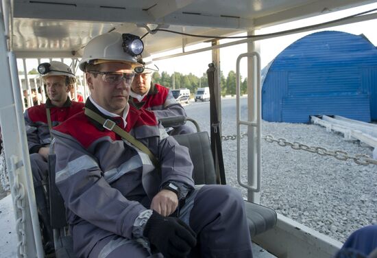 Dmitry Medvedev's working visit to Siberia. Kuzbass