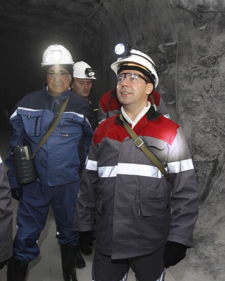 Dmitry Medvedev's working visit to Siberia. Kuznetsk basin