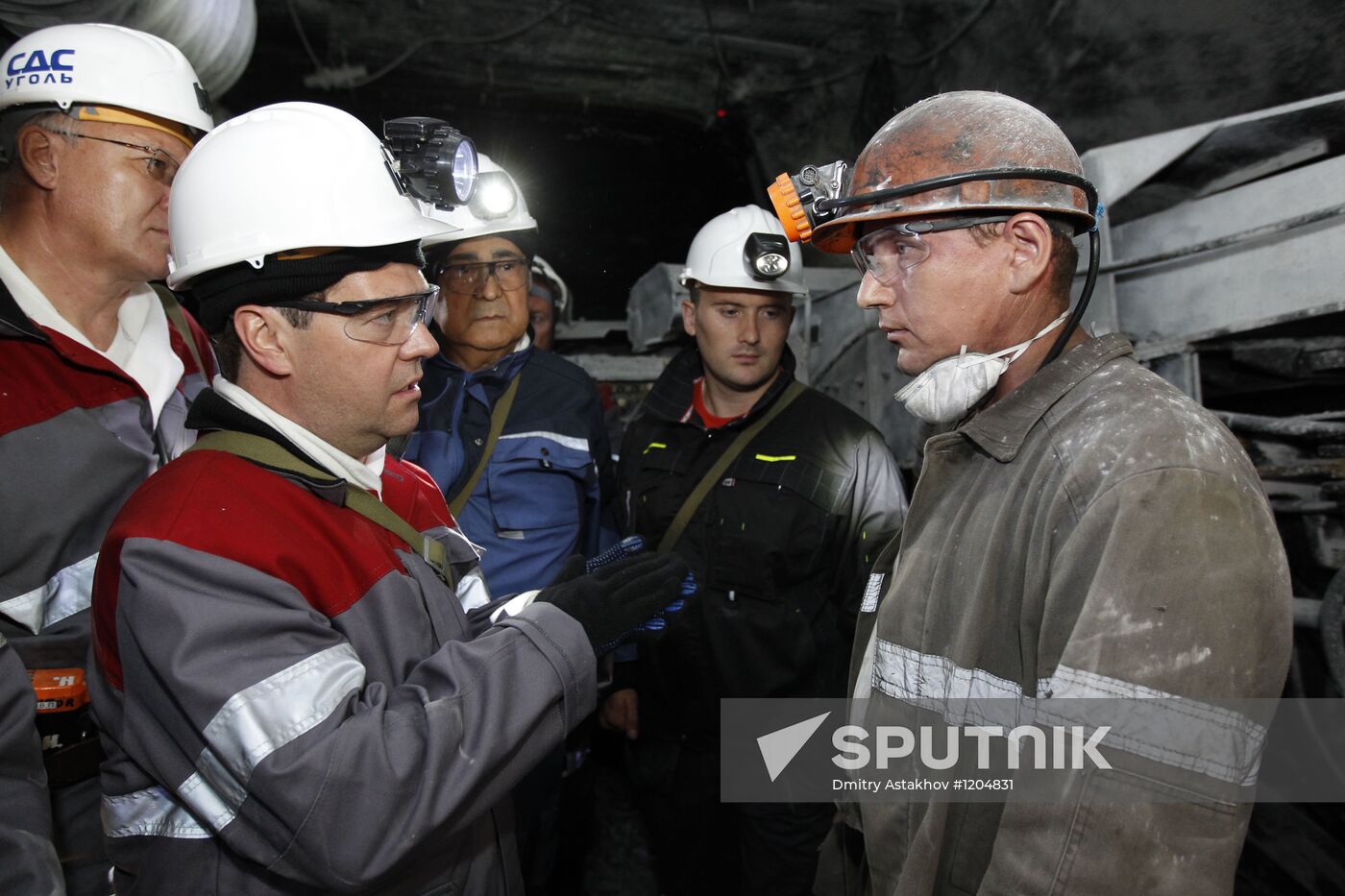 Dmitry Medvedev's working visit to Siberia. Kuznetsk basin