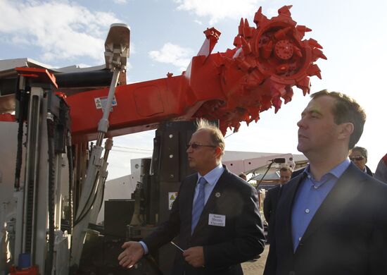 Dmitry Medvedev's working visit to Siberia. Kuznetsk basin