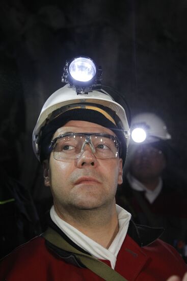 Dmitry Medvedev's working visit to Siberia. Kuznetsk basin