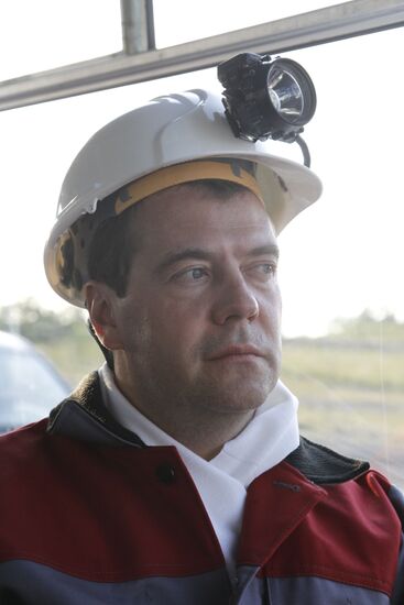 Dmitry Medvedev's working visit to Siberia. Kuznetsk basin