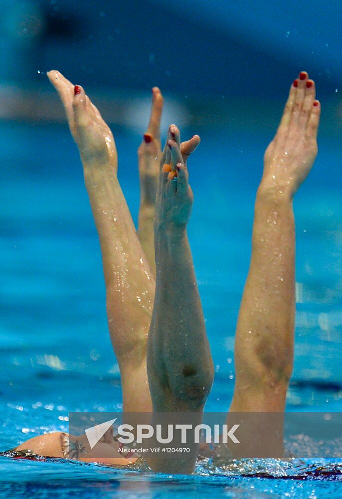 2012 Olympics. Synchronized swimming. Duets. Free routine