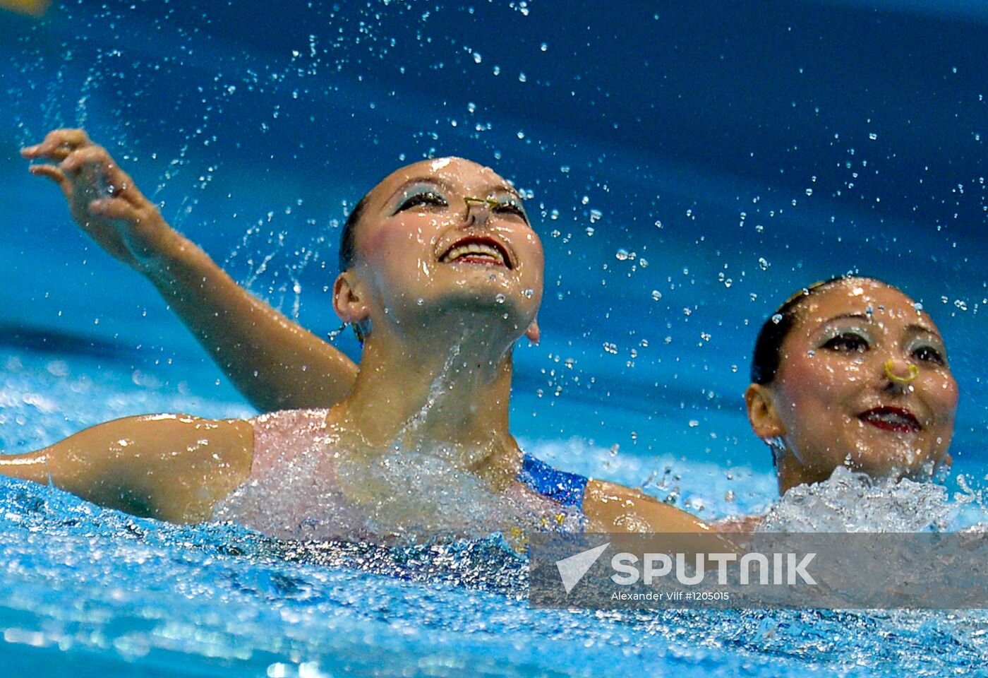 2012 Olympics. Women's Duets. Synchronised Swimming Free Routine