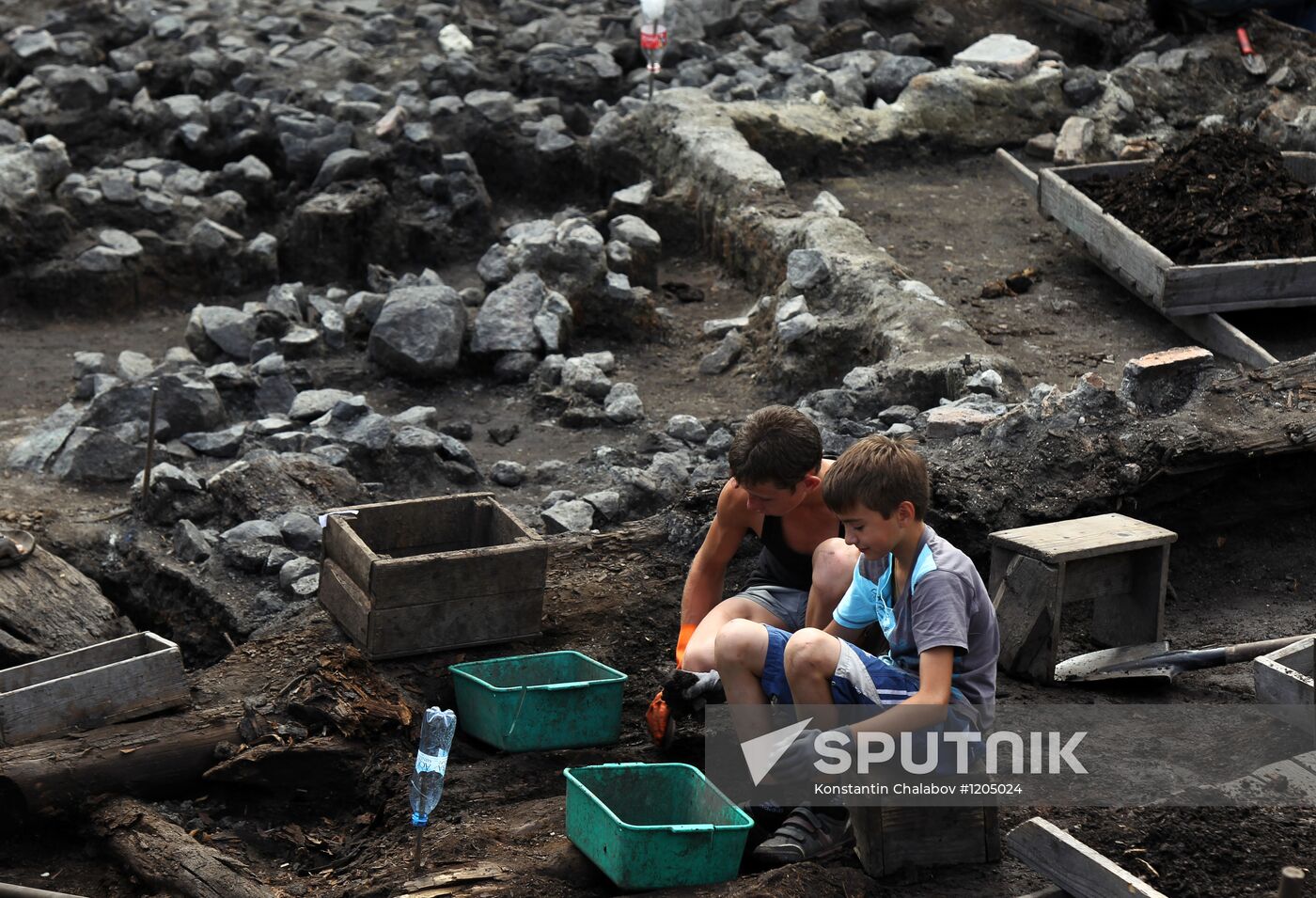 Troitsky Pit archaeological excavation site