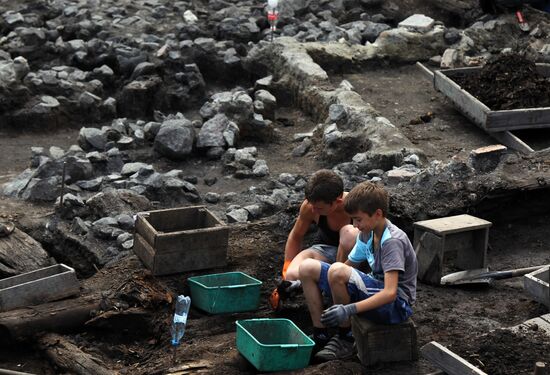 Troitsky Pit archaeological excavation site