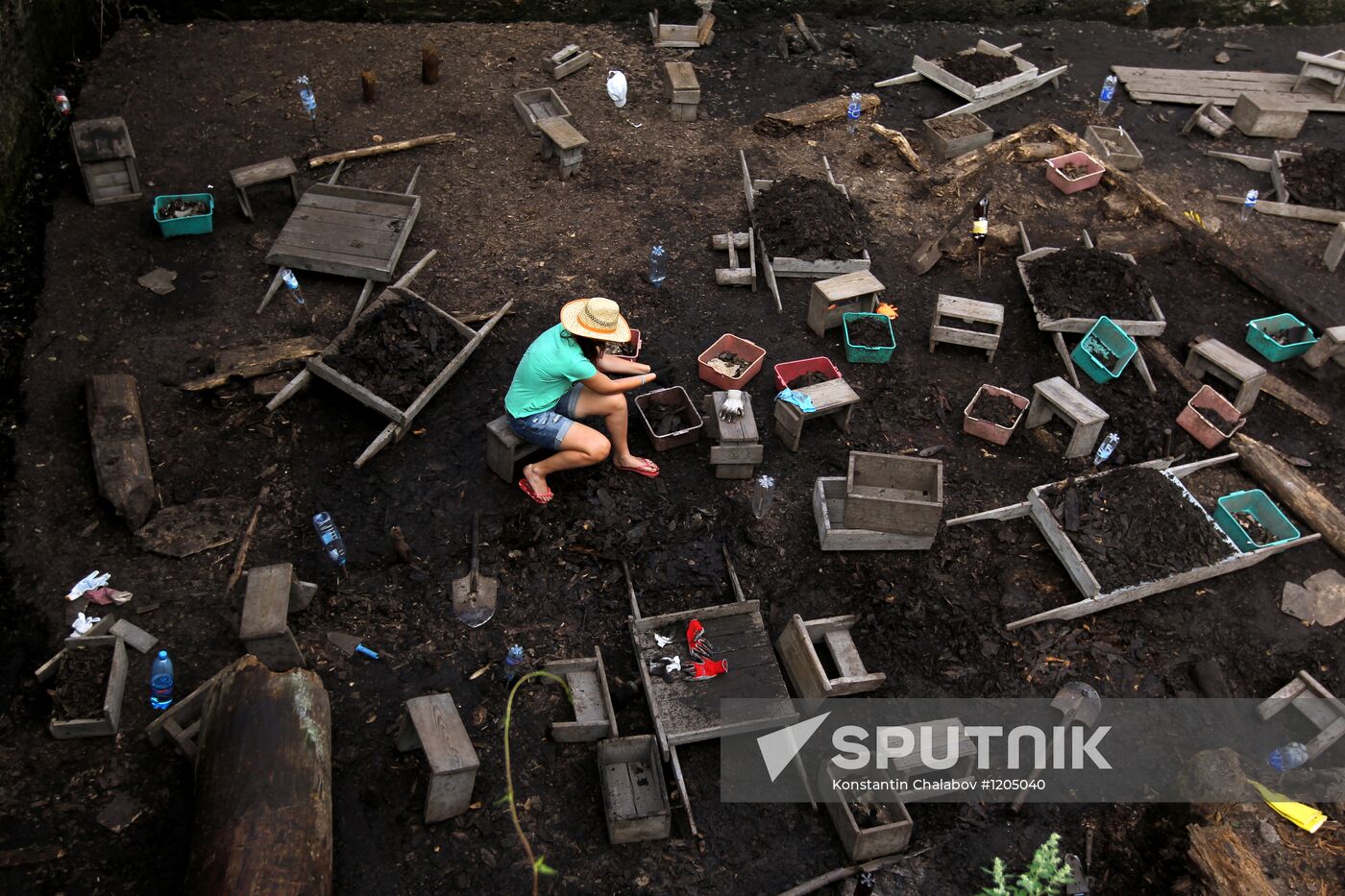 Troitsky Pit archaeological excavation site