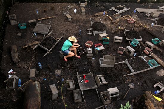 Troitsky Pit archaeological excavation site