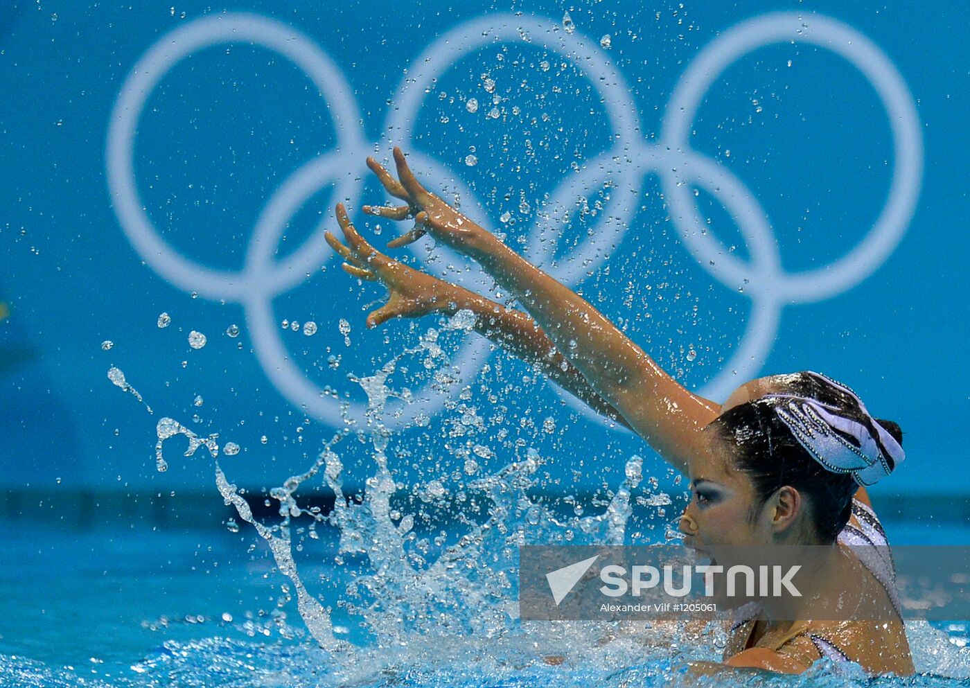2012 Olympics. Women's Duets. Synchronised Swimming Free Routine