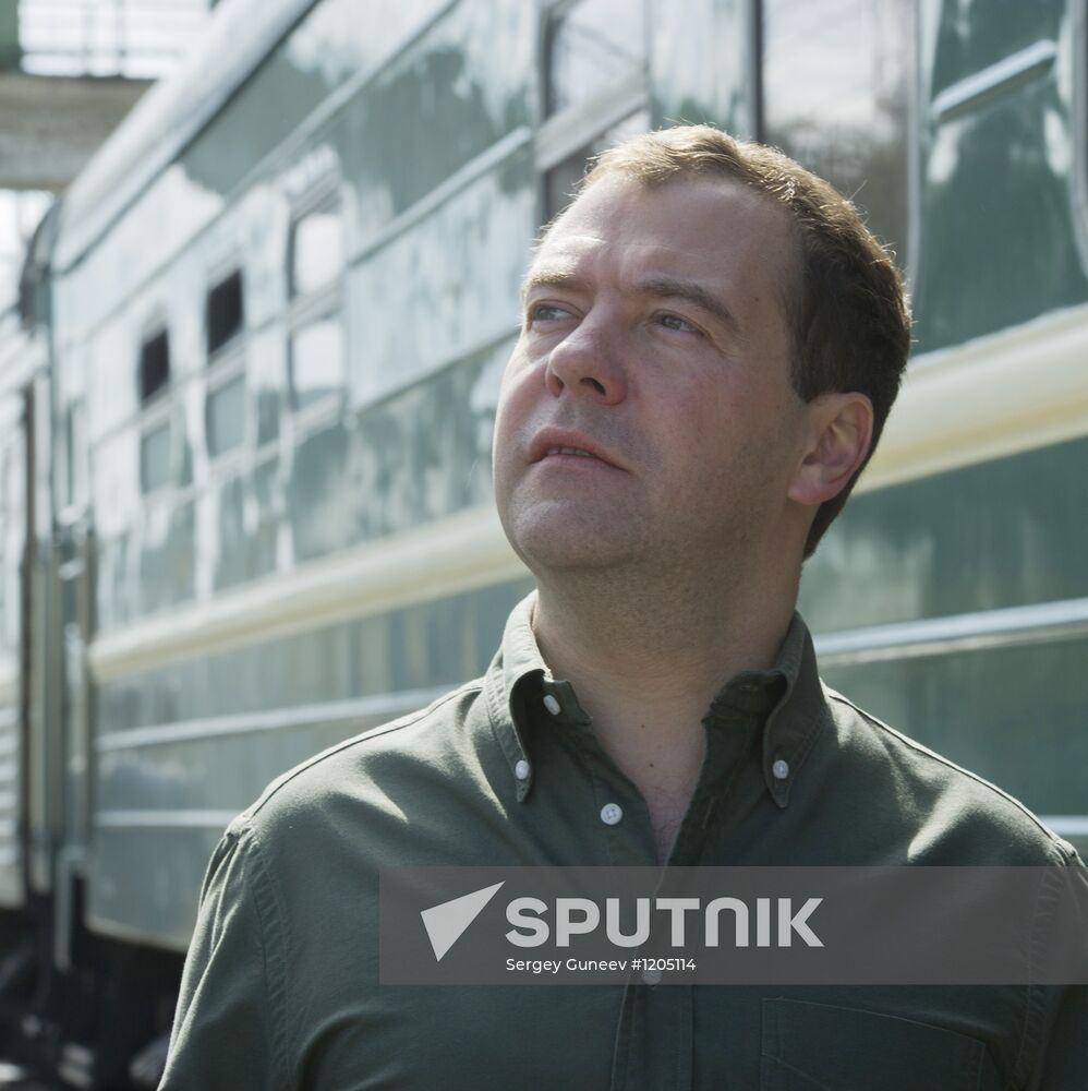 Dmitry Medvedev's working visit to Siberia. Day two