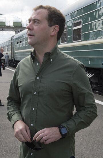 Dmitry Medvedev's working visit to Siberia. Day two