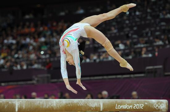 2012 Olympics. Women's Gymnastics. Balance beam
