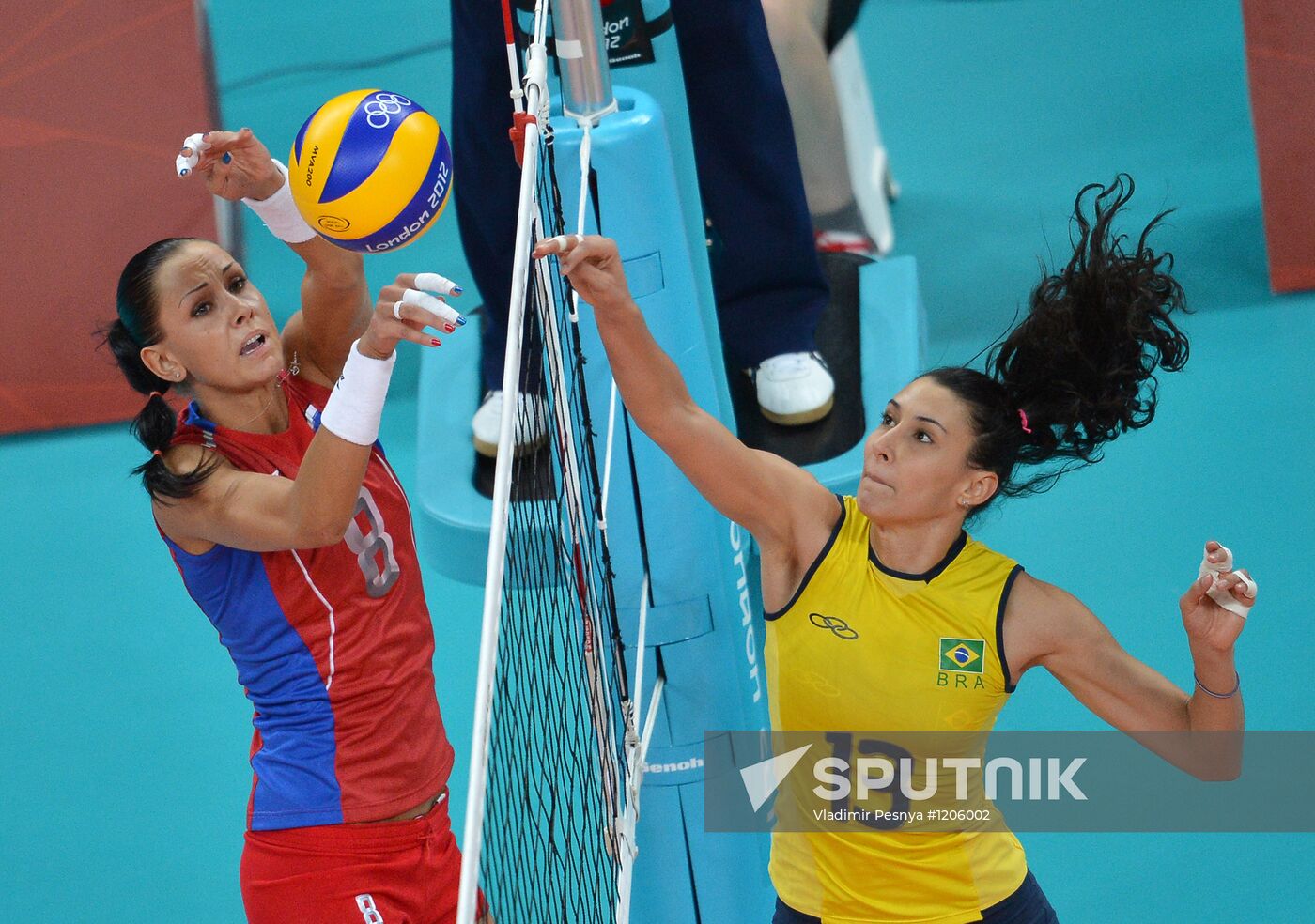 2012 Olympics. Women's Volleyball. Russia vs. Brazil