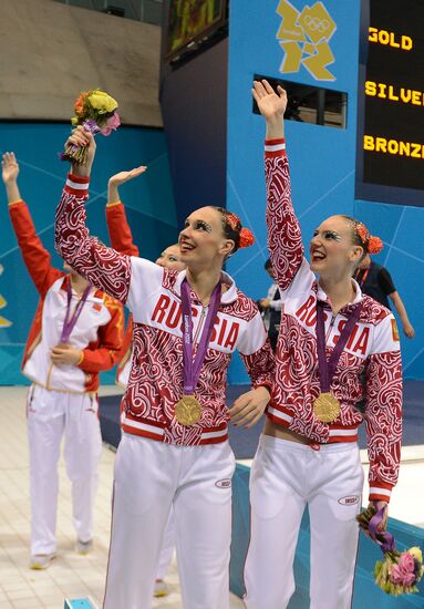 2012 Olympics. Synchronized Swimming Duet Finals
