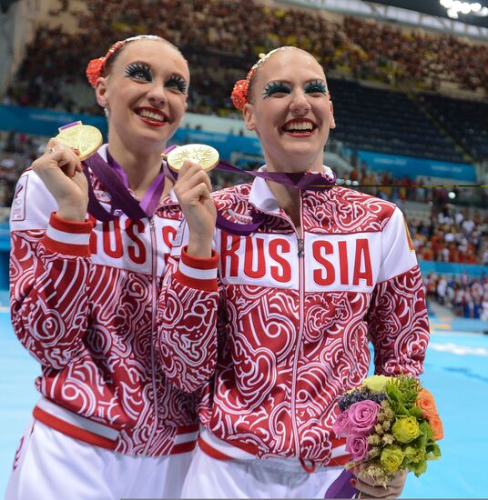 2012 Olympics. Synchronized Swimming Duet Finals