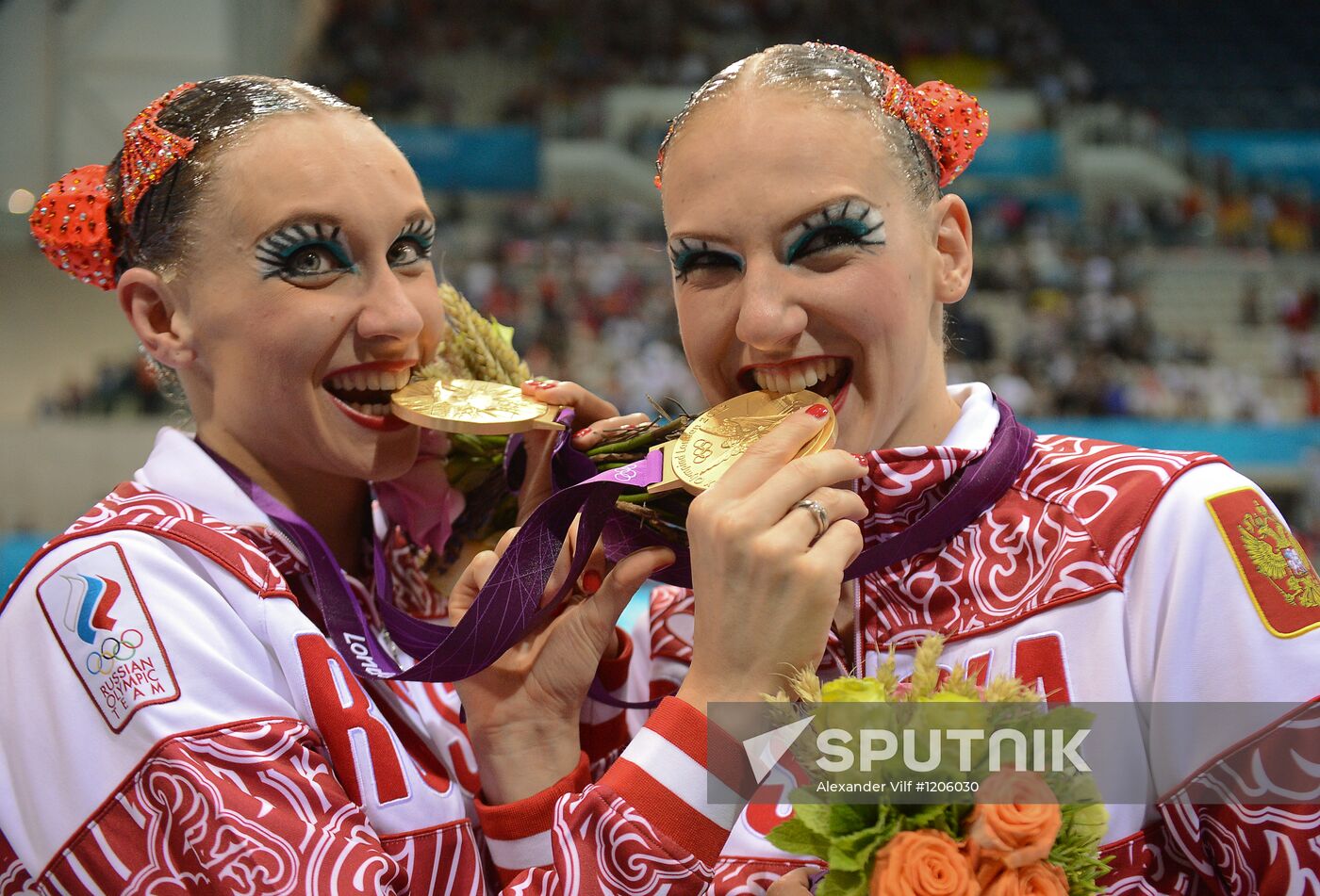 2012 Olympics. Synchronized Swimming Duet Finals