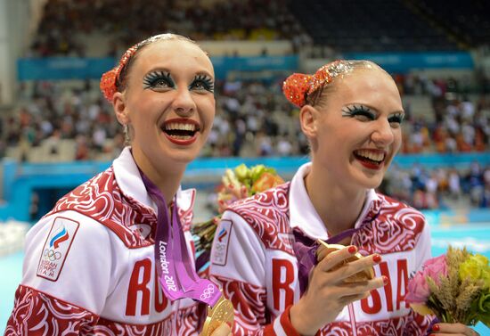 2012 Olympics. Synchronized Swimming Duet Finals