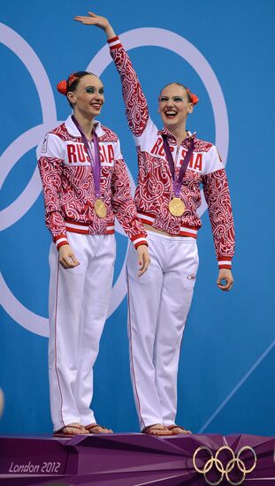 2012 Olympics. Synchronized Swimming Duet Finals