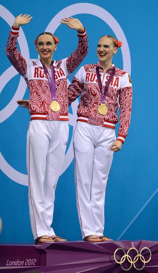 2012 Olympics. Synchronized Swimming Duet Finals