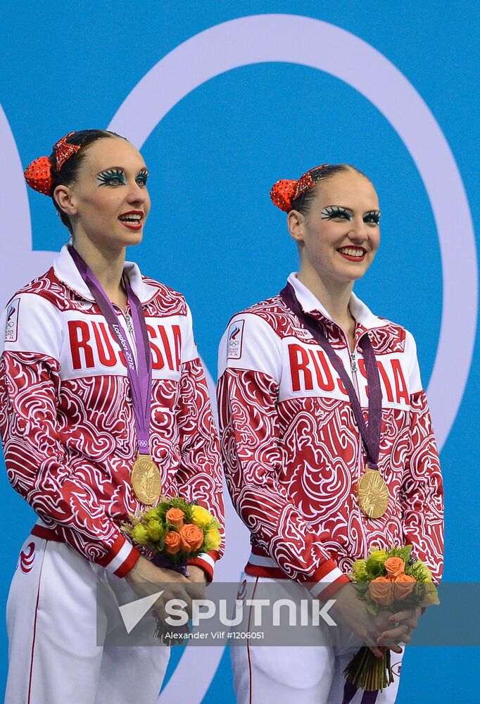 2012 Olympics. Synchronized Swimming Duet Finals