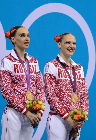 2012 Olympics. Synchronized Swimming Duet Finals