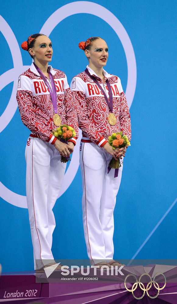 2012 Olympics. Synchronized Swimming Duet Finals