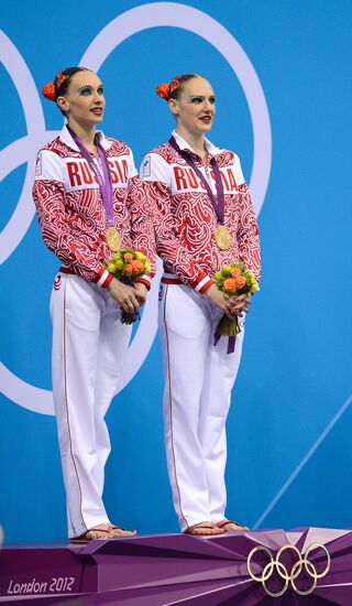 2012 Olympics. Synchronized Swimming Duet Finals