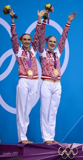 2012 Olympics. Synchronized Swimming Duet Finals